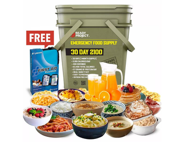 Limited Time Only! $60 Off Ready Project 30 Day Emergency Food Kit with Free First Aid Kit
