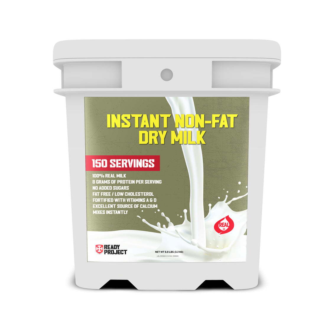 Ready Project® Instant Non-Fat Dry Milk (150 Servings)